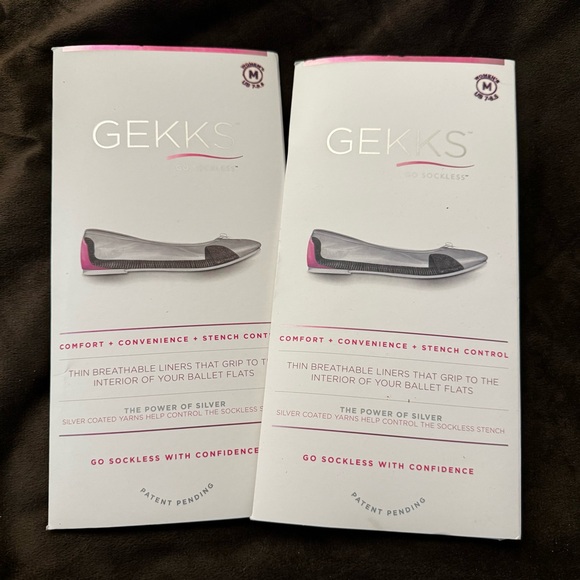 NWT Gekks Black Ballet Flats Shoe Insoles - Size Medium/ 7 - 8.5 - Still in box - Picture 1 of 2